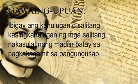 kantanod kahulugan|Noli Me Tangere .